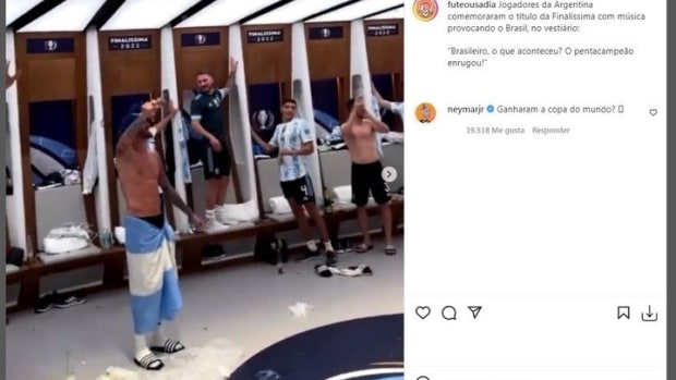 "¿Ganaron la Copa del Mundo?", se pregunta Neymar en Instagram.